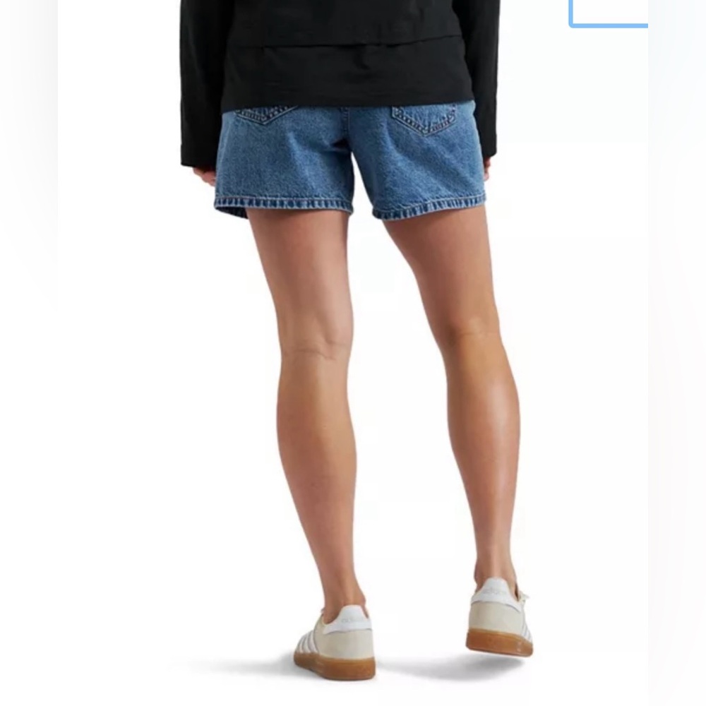Ripe Maternity Brooklyn Denim Shorts with Wide Waistband - Picture 3 of 6
